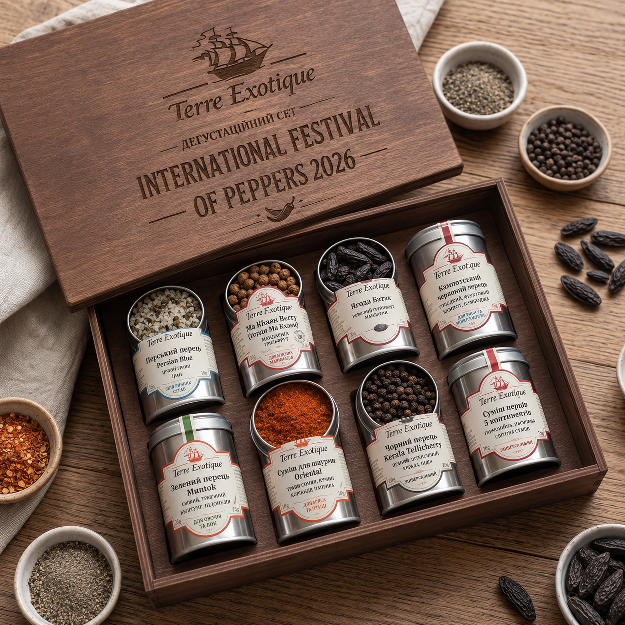 Дегустаційний сет International Festival of Peppers 2026